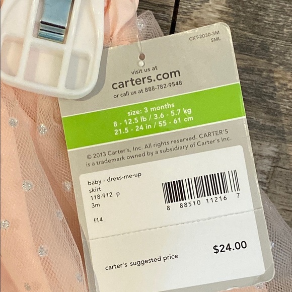 Carter's Pink Tulle Skirt for Kids - Picture 2 of 8